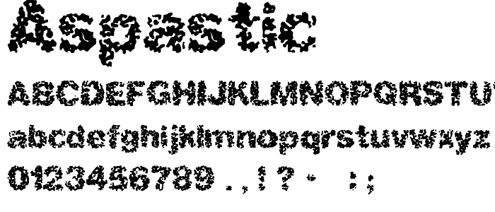 Aspastic  font